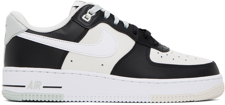 Photo: Nike Black & Off-White Air Force 1 '07 LV8 Sneakers
