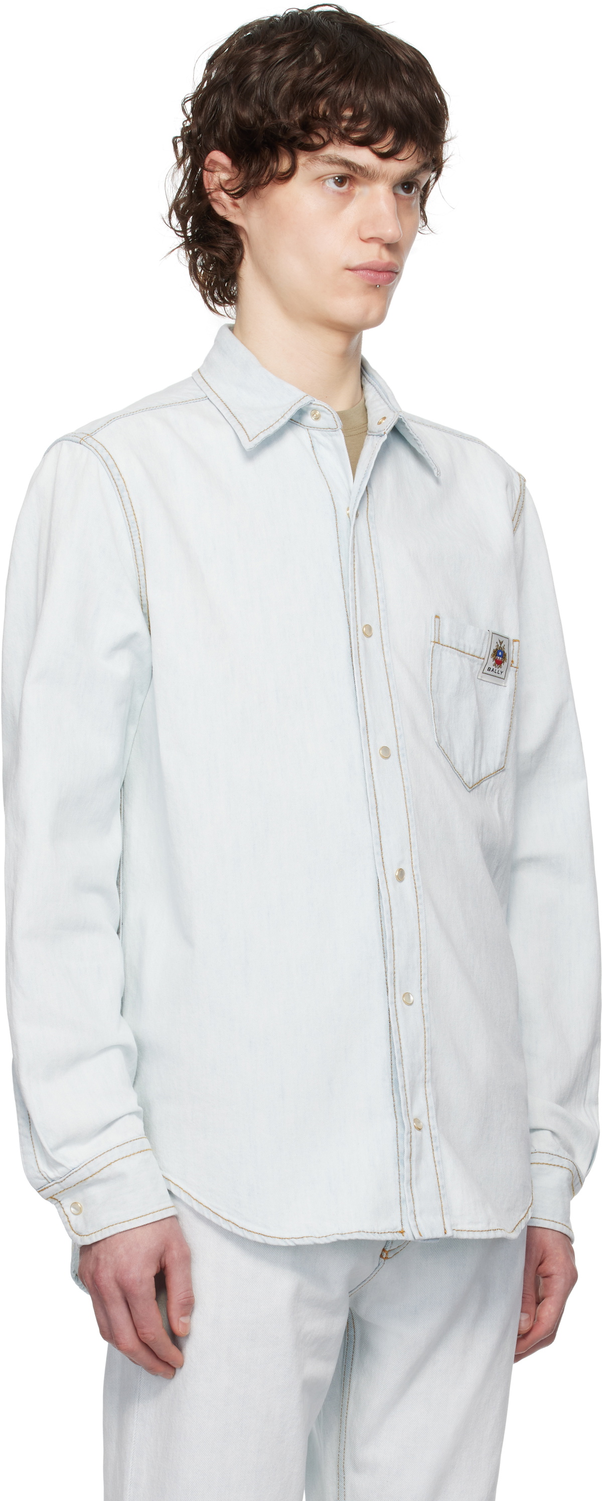Faded Blue Denim Shirt main image 0