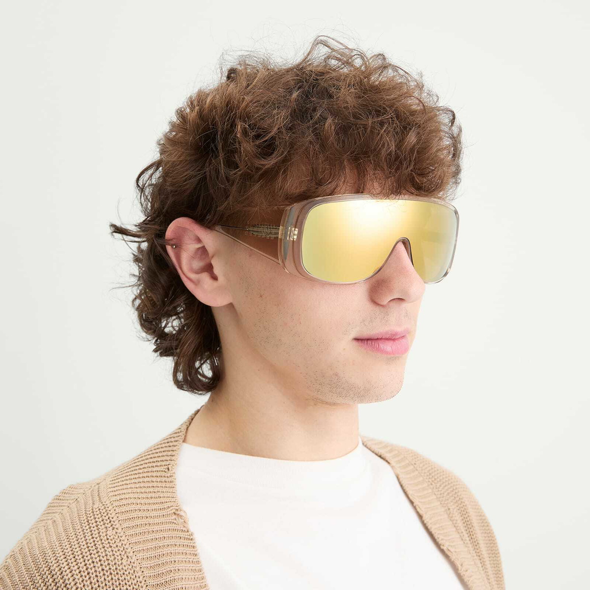 Retrosuperfuture x MM6 Mask Sunglasses in Copper 
