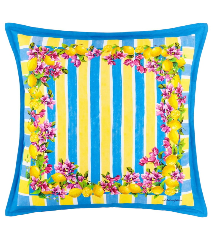 Photo: Dolce&Gabbana Casa Taormina striped cotton cushion