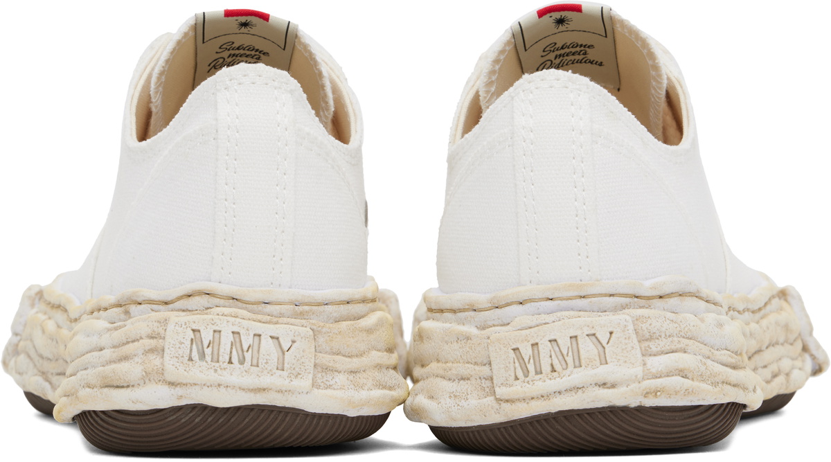 Maison MIHARA YASUHIRO White Hank OG Dyed Sole Canvas Low-Top 