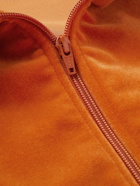 ICECREAM - Logo-Embroidered Velour Track Jacket - Orange