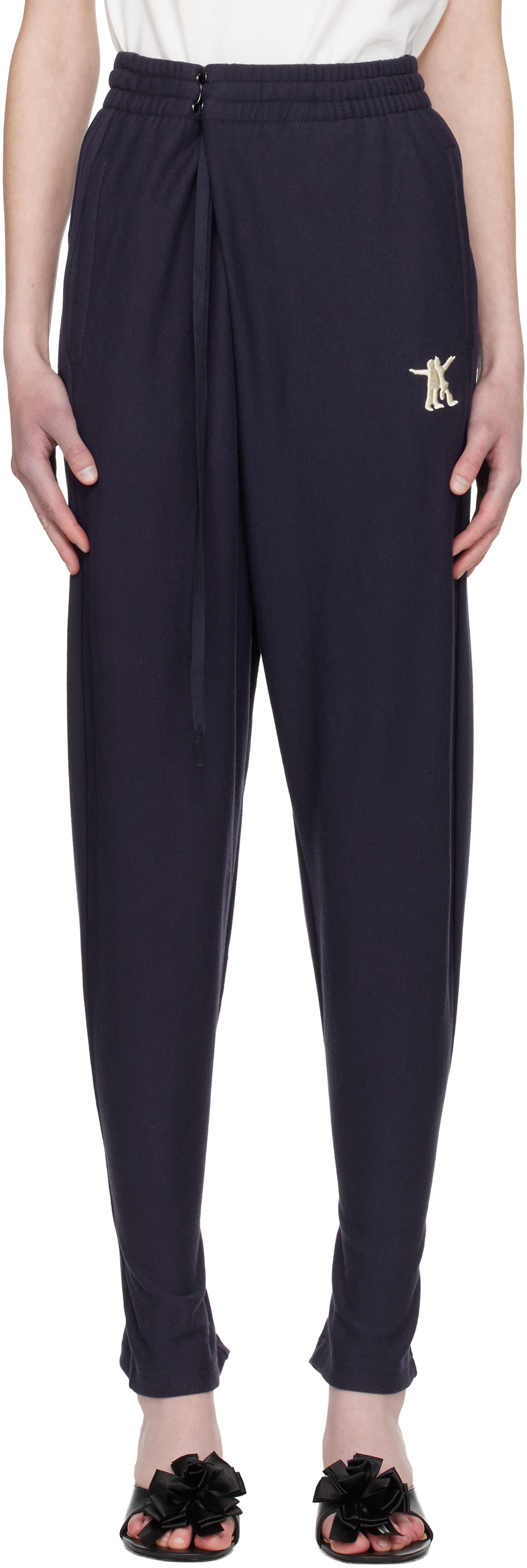 OPEN YY Navy Convertible Sweatpants