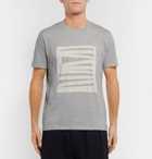 Folk - Printed Mélange Cotton-Jersey T-Shirt - Men - Gray