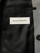 Alexander McQueen - Double-Breasted Houndstooth Wool Blazer - Black