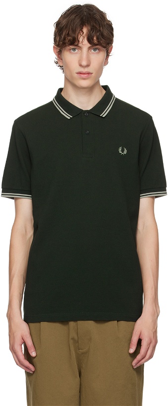 Photo: Fred Perry Green Twin Tipped Polo