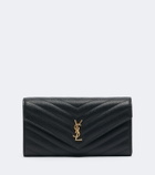 Saint Laurent Cassandre Large matelassé leather wallet