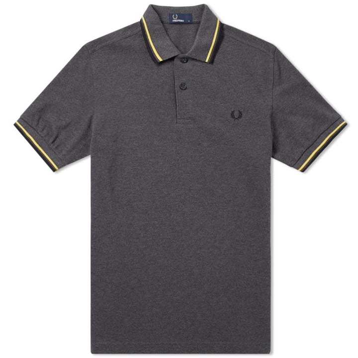 Photo: Fred Perry Twin Tipped Polo Grey