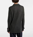 The Row Ocari knitted cashmere and silk shirt
