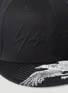 Eagle Print Cap in Black