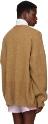 Raf Simons Brown Loose Fit Sweater