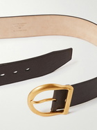 TOM FORD - Full-Grain Leather Belt - Brown