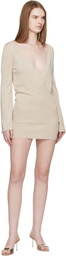 Aya Muse Beige Gema Minidress
