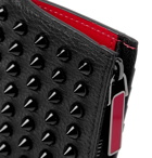 Christian Louboutin - Studded Full-Grain Leather Cardholder - Black