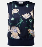 Erdem Floral wool sweater vest