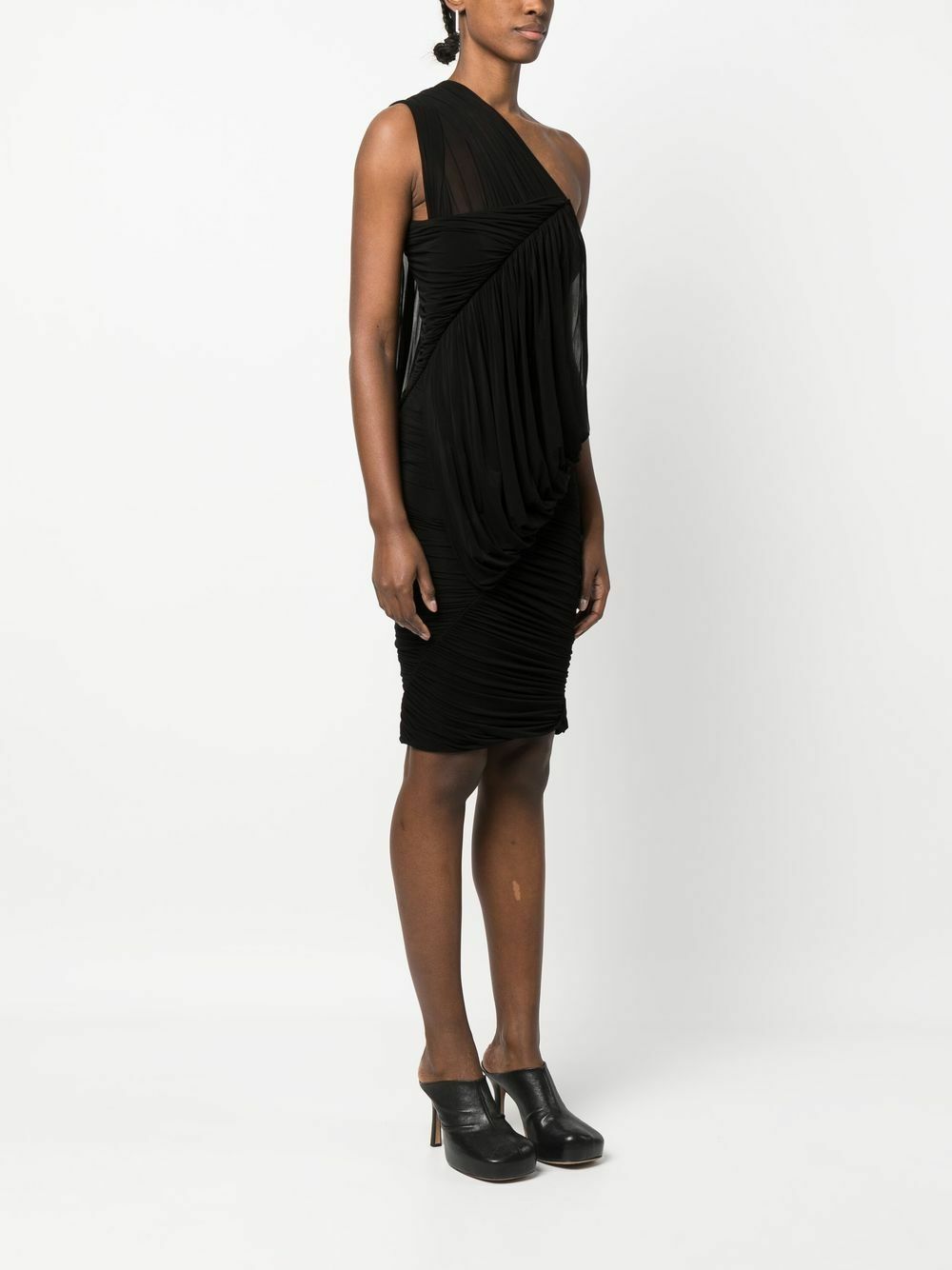 RICK OWENS - One-shoulder Short Dress