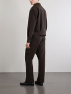 Needles - Piping Cowboy Straight-Leg Embroidered Woven Trousers - Brown