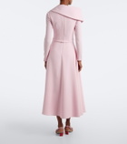 Safiyaa Odelle asymmetric crêpe midi dress