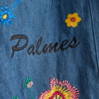 Palmes Men's Floral Tote Bag in Denim 