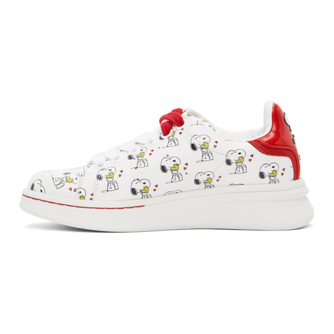 Marc Jacobs White and Red Peanuts Edition The Tennis Shoe Sneakers