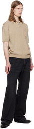 Dsquared2 Beige 'Dsquared2 Signature' Short Sleeves Polo