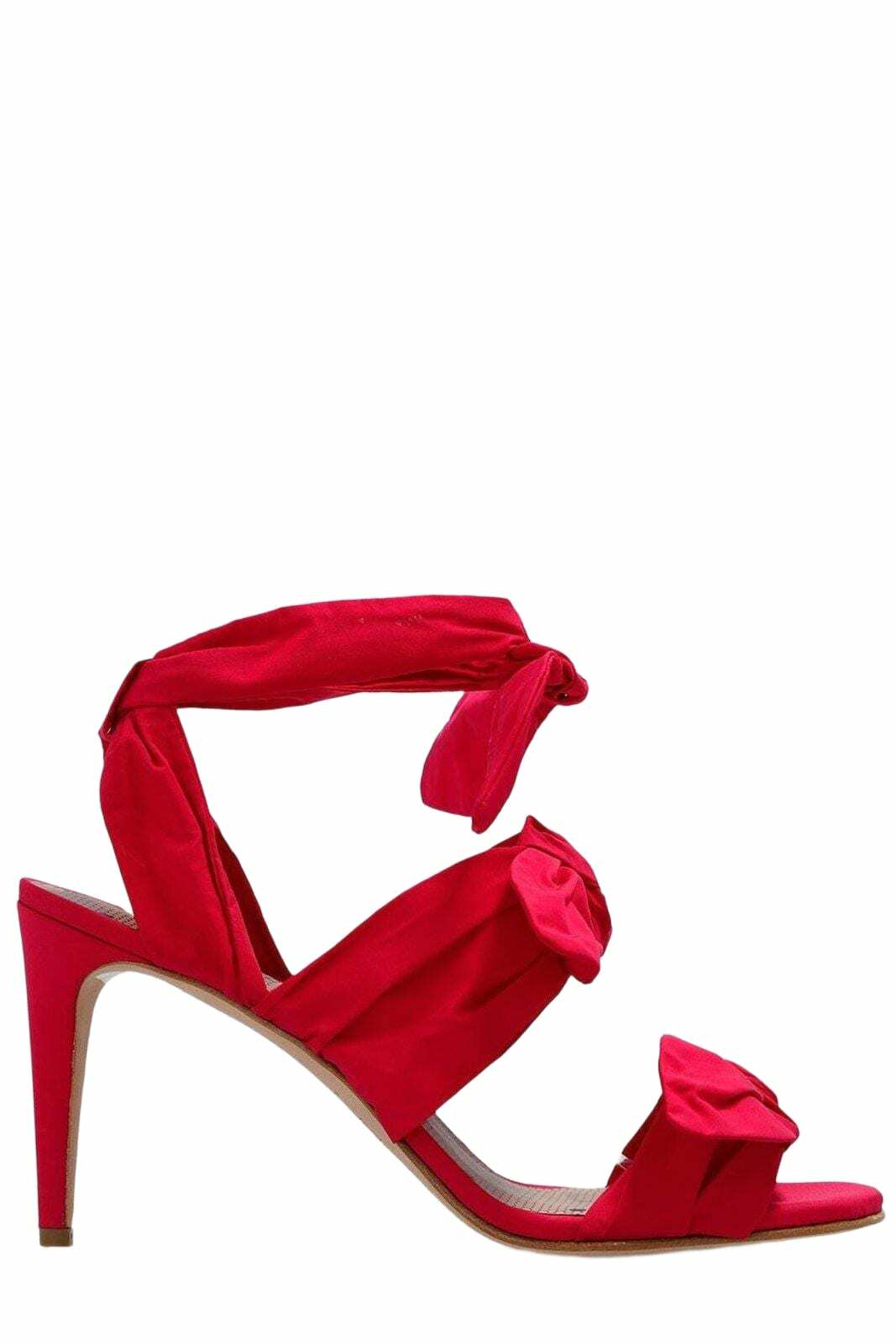 RED Valentino Black Puffy Strap Platform Sandals RED Valentino