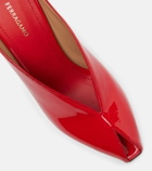 Ferragamo Alicia leather mules