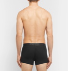 Off-White - Three-Pack Stretch-Cotton Boxer Briefs - Men - Black