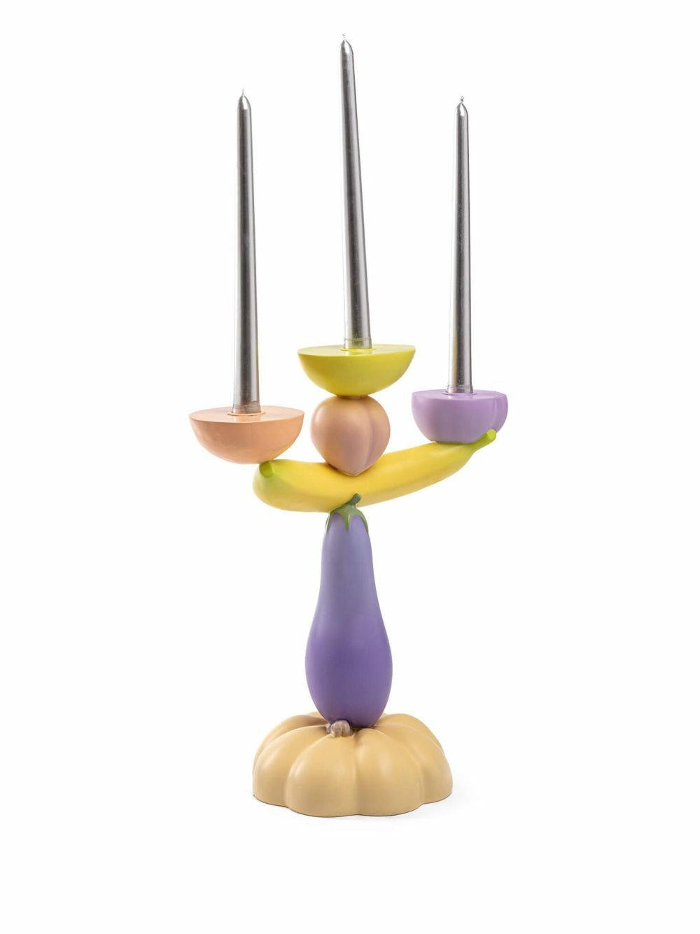 Seletti Vitamin Aubergine Candlestick (36cm)