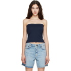 FLORE FLORE Navy Bes Bandeau Tank Top