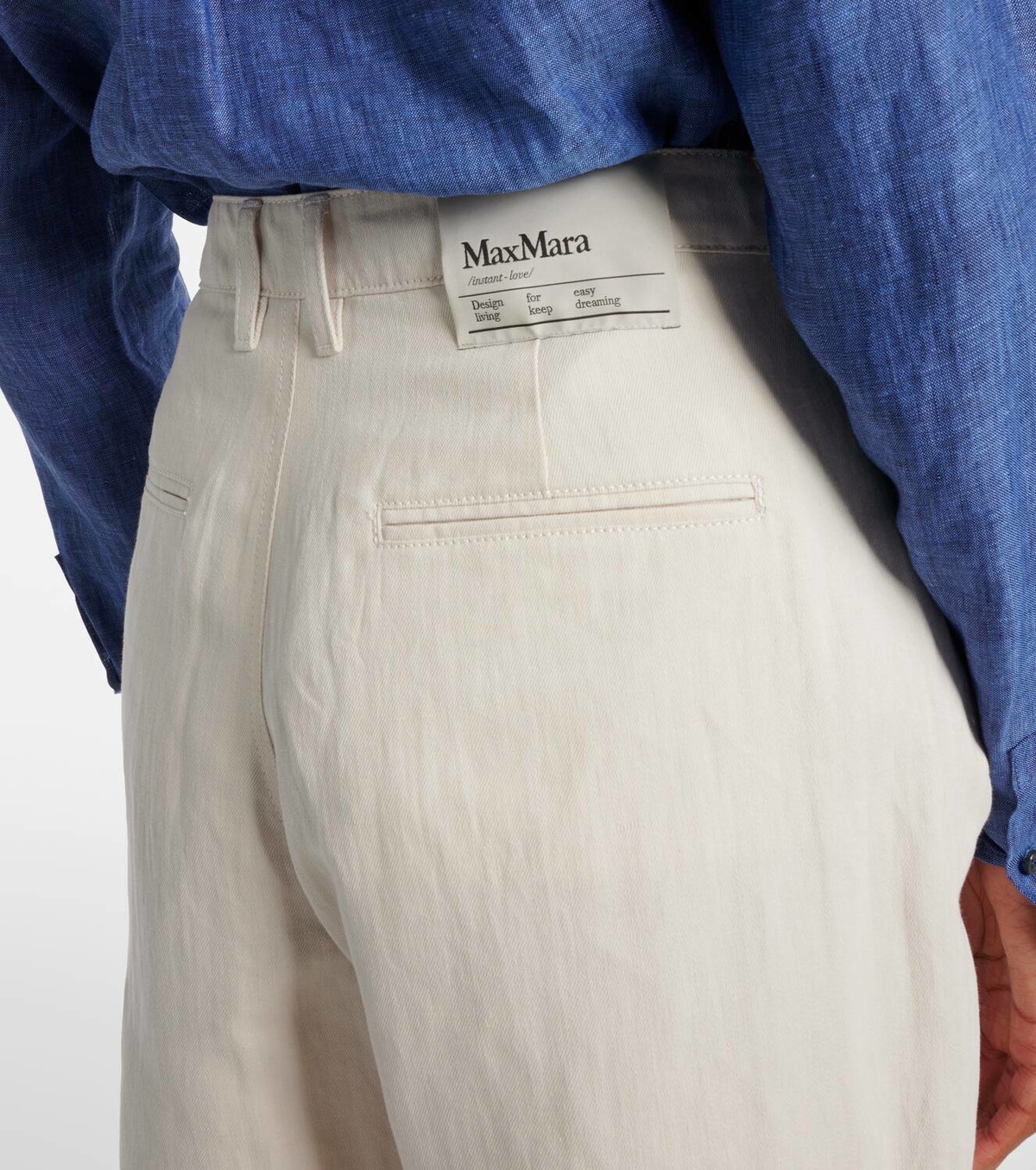 'S Max Mara Eric cotton and linen Bermuda shorts