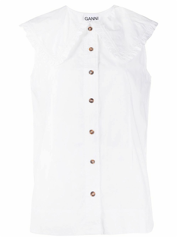 Photo: GANNI - Organic Cotton Sleeveless Shirt
