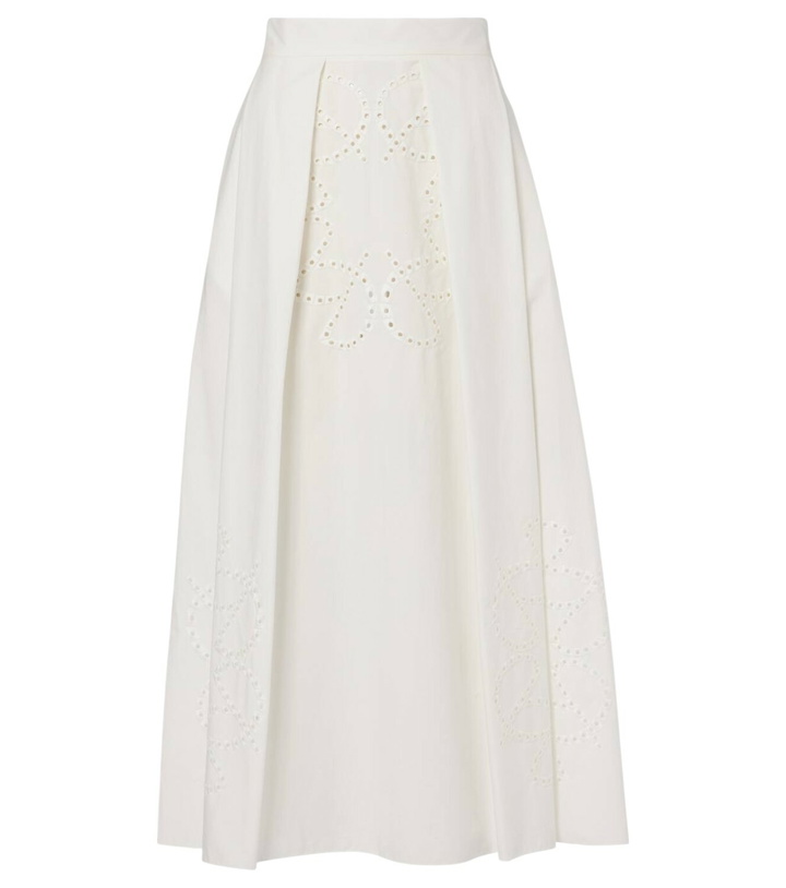 Photo: Elie Saab Cotton midi skirt