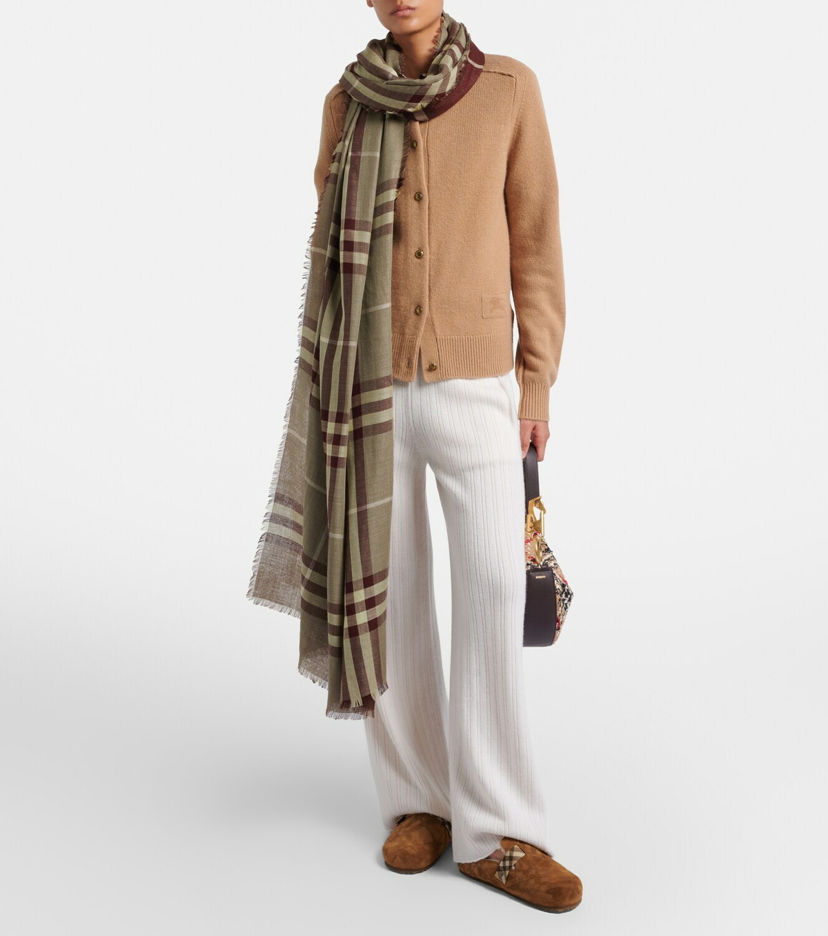 Burberry Urchin shearling-lined suede clogs