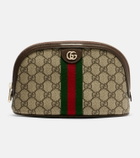 Gucci Ophidia Small leather-trimmed makeup bag
