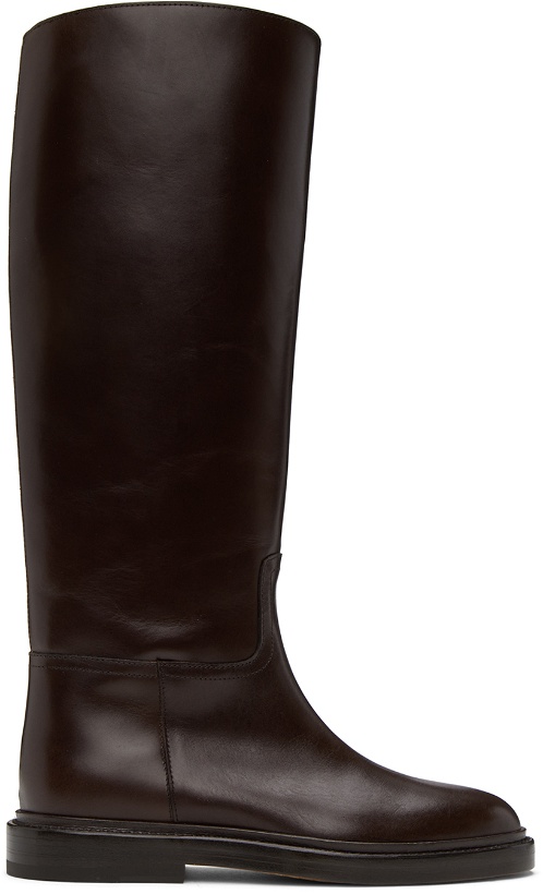 Photo: Legres Burgundy Leather Riding Boots