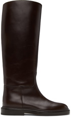 Legres Burgundy Leather Riding Boots