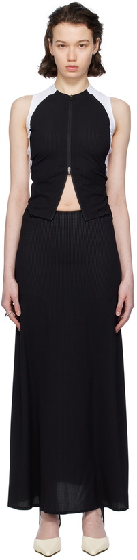 Photo: JOHANNA PARV Black & White Crewneck Maxi Dress