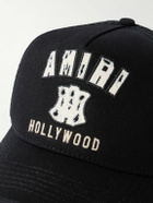 AMIRI - MA Hollywood Appliquéd Cotton-Twill and Mesh Baseball Cap