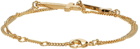 Dsquared2 Gold Double Cross Bracelet