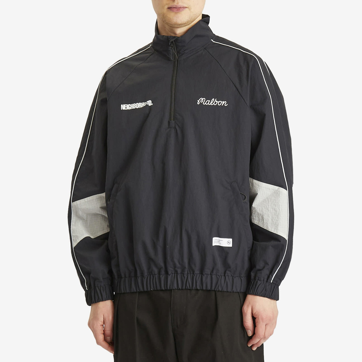 メンズウェア NEIGHBORHOOD X MALBON QUARTER ZIP JACKET Neighborhood Men's x Malbon Golf Quarter Zip Jacket in Black