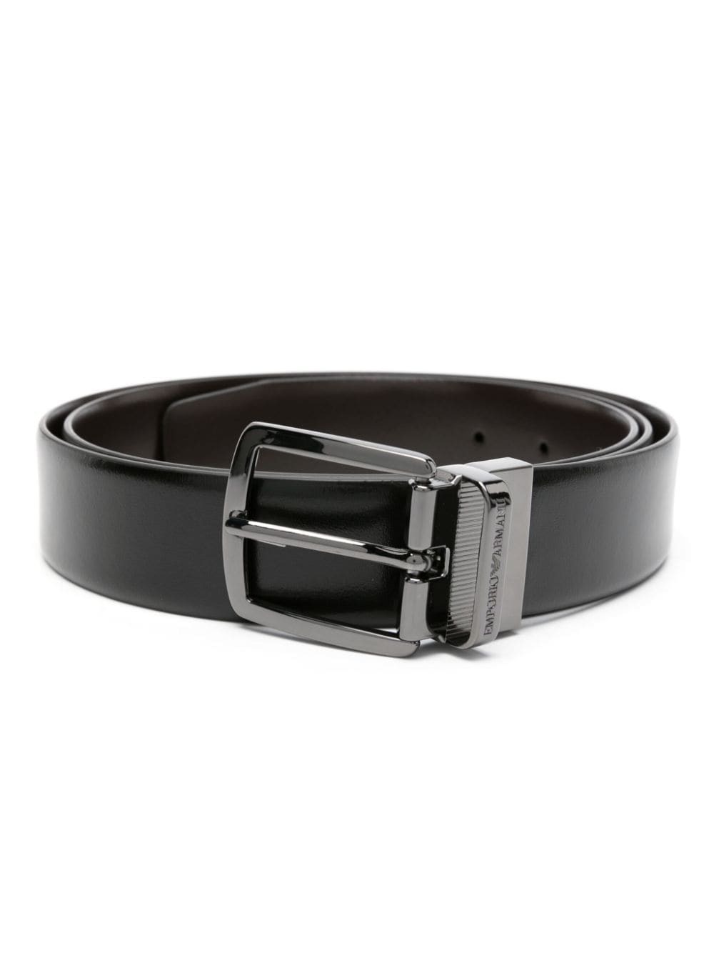 emporio armani leather belt