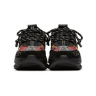 Versace SSENSE Exclusive Black Printed Chain Reaction Sneakers