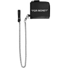 Off-White Black Quote Chain Wallet