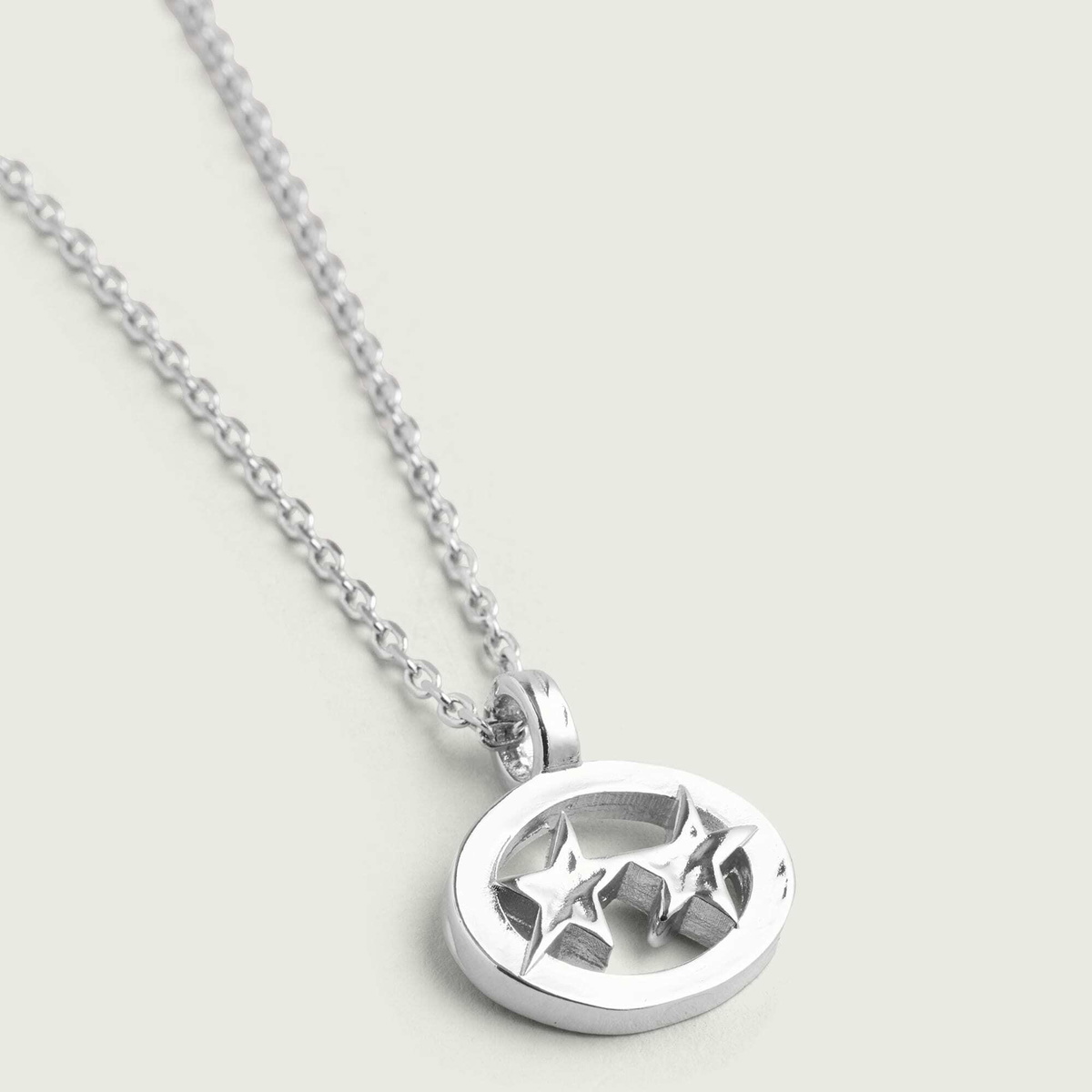 TwoJeys Superstar Necklace in Silver