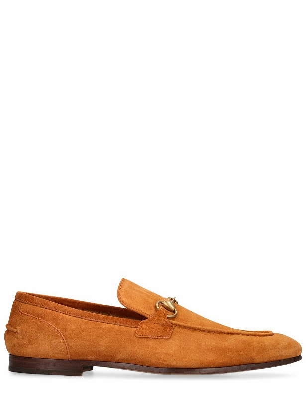 Photo: GUCCI - Gg Suede Leather Loafers