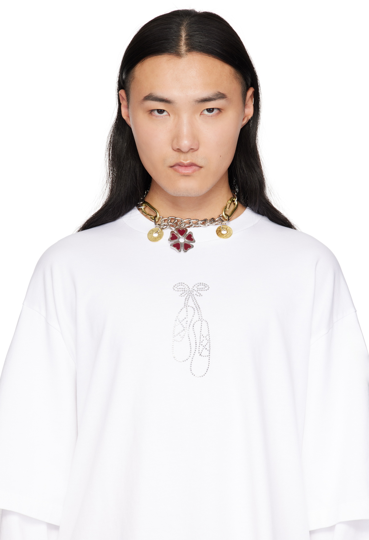 Chopova Lowena Silver Double Decker Necklace