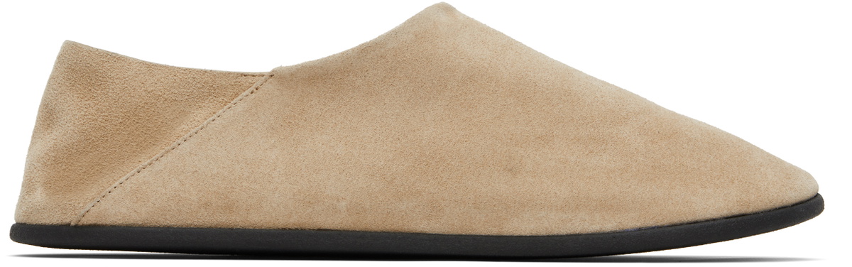CHRISTEN SSENSE Exclusive Beige Big Bootie Mule Loafers