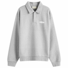 Bram's Fruit Men's Gardening Polo Half Zip Sweat in Grey
