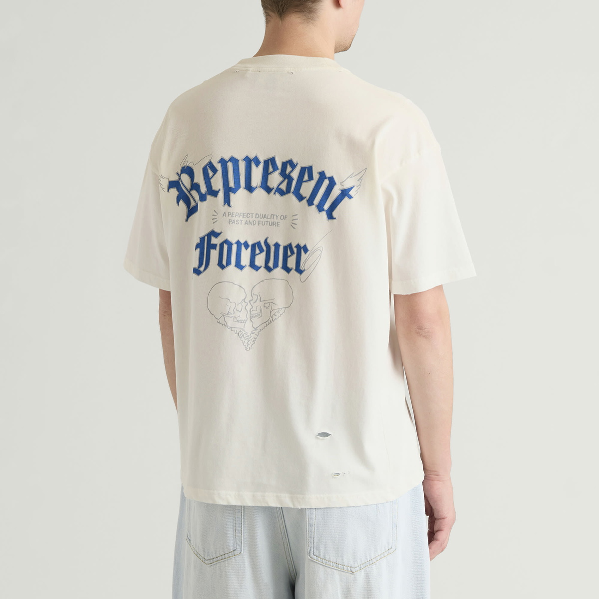 Represent Men's Duality T-Shirt in Flat White